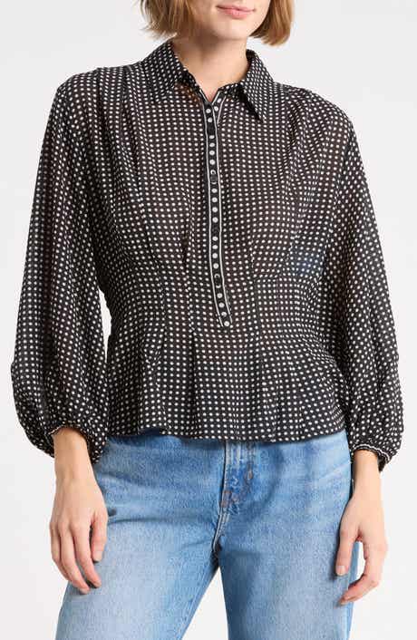 Pleat Front Button Shirt