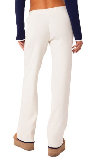 EDIKTED Jax Low Rise Knit Pants | Nordstrom
