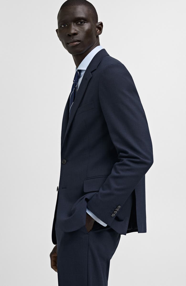 MANGO Milan Slim Fit Stretch Sport Coat, Alternate, color, Dark Navy