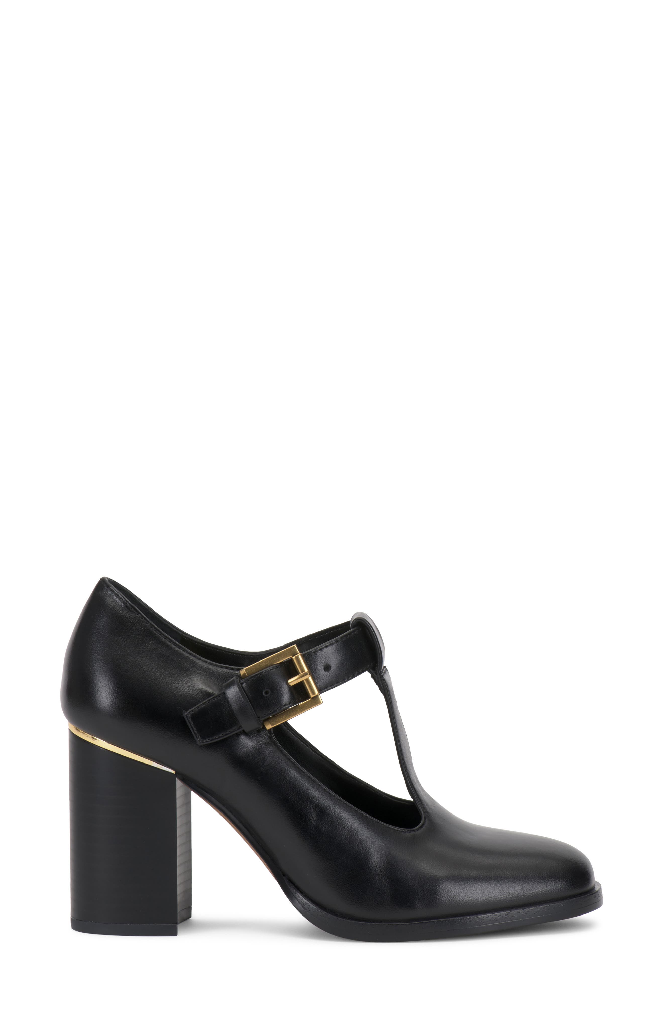 Micha T-Strap Pump, Alternate, color, BLACK