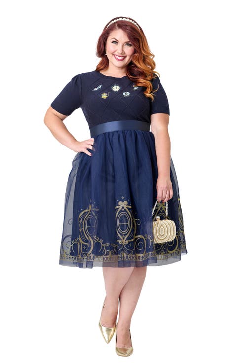 Plus Size Brilliance Swing Skirt