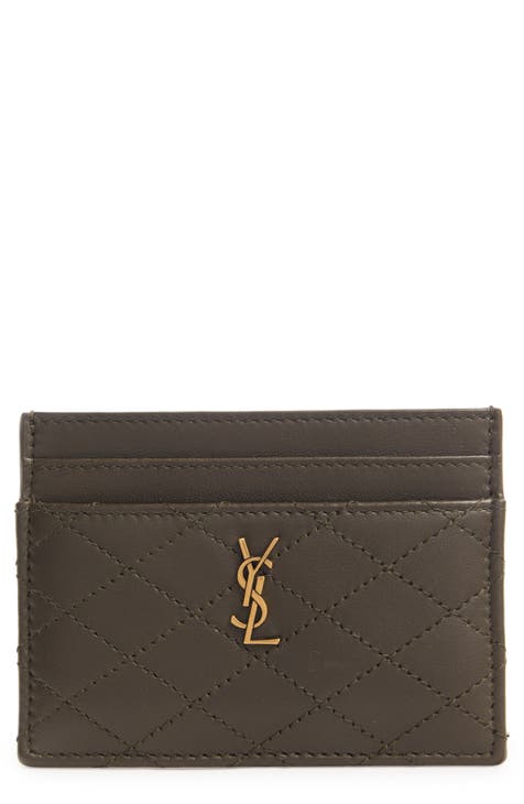 Ysl long card holder sale