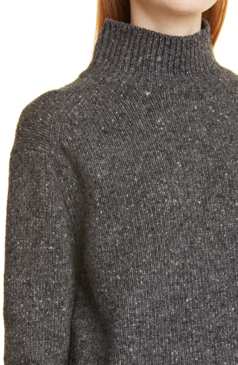 Vince Donegal Wool & Alpaca Blend Turtleneck Sweater, Alternate, color,