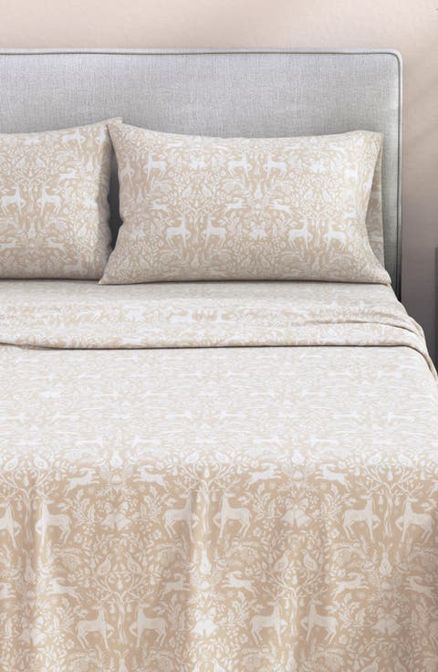 Turkish Cotton Flannel Holiday Sheet Set