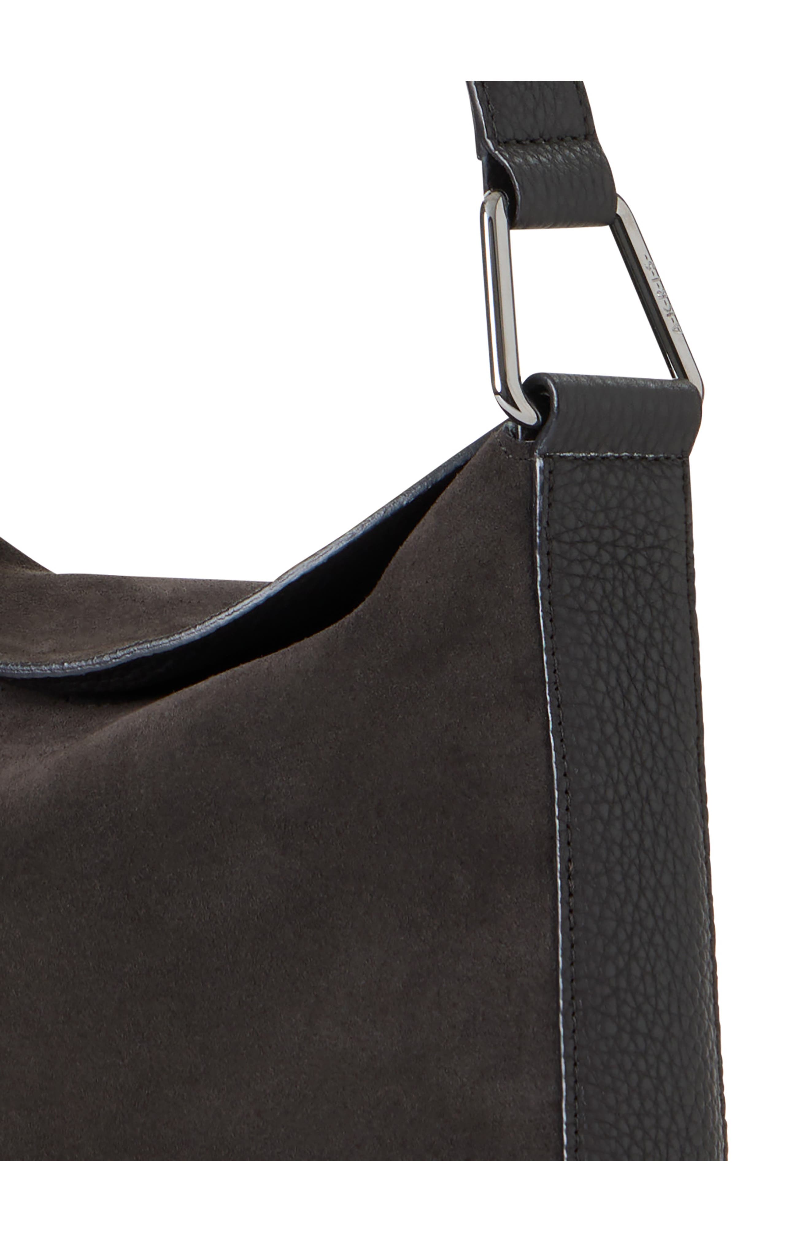 Akris Small Anna Suede Hobo Bag, Alternate, color, 