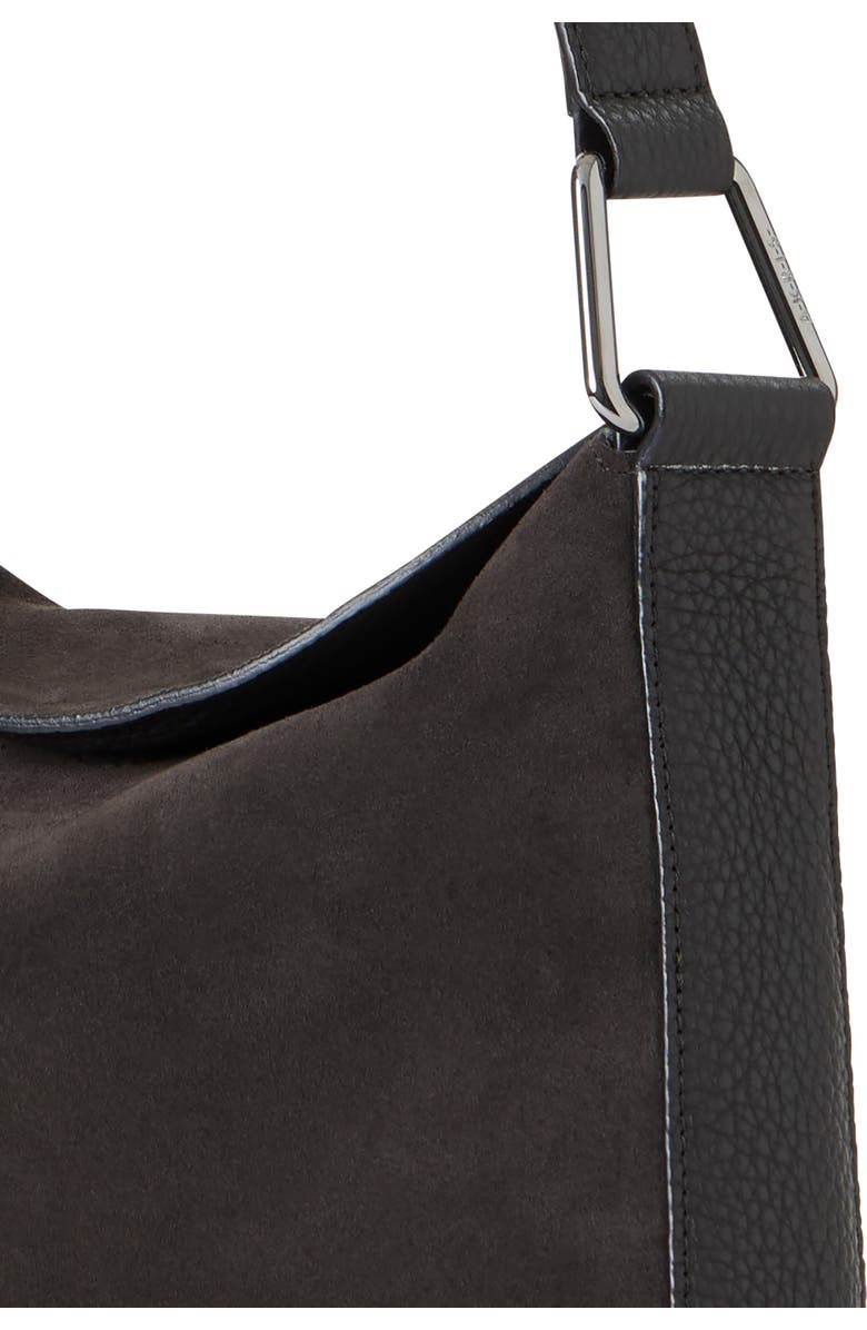 Akris Small Anna Suede Hobo Bag, Alternate, color, Mocca