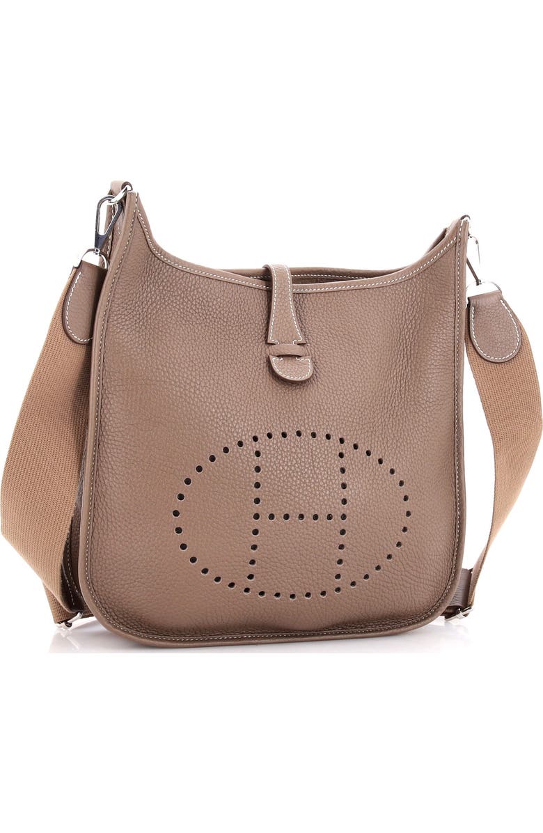 Pre-Owned Hermes Evelyne Bag Gen III Clemence PM, Alternate, color, Etoupe