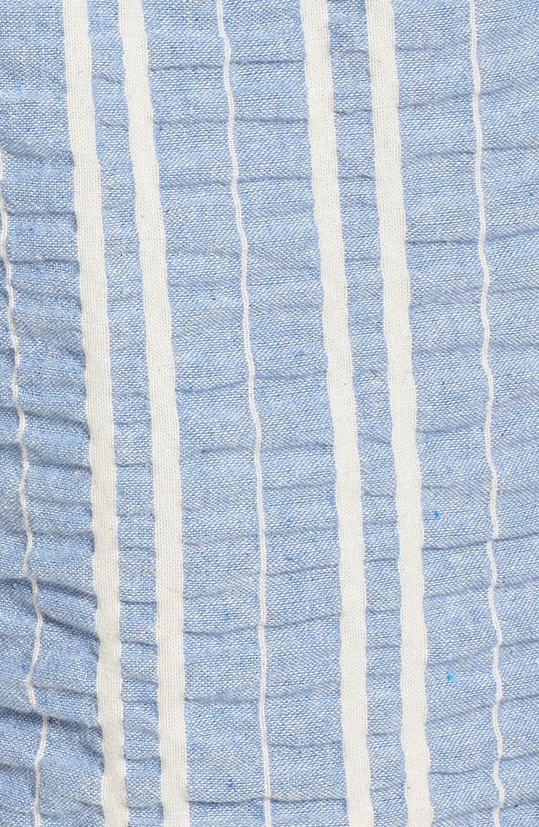 Lost + Wander Waves Stripe Tie Front Romper, Alternate, color,