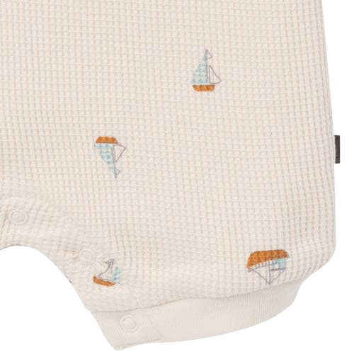 Modern Moments™ By Gerber Sleeveless Short Romper In Beige Sailboat