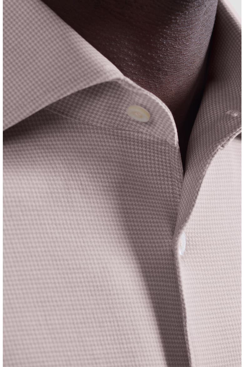 Devon OoohCotton® Houndstooth Button-Up Shirt, Alternate, color, SAND