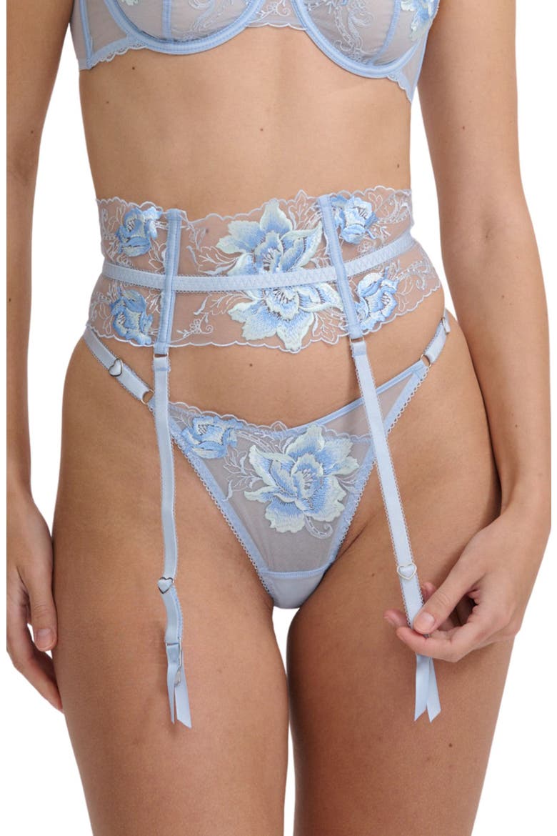 Belle Garter Belt, Main, color, ICE