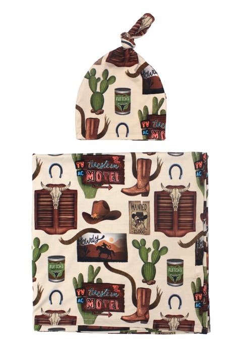 Outlaw Swaddle & Beanie Set