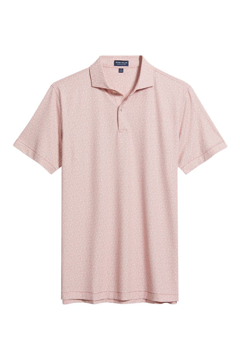 Casablanca Performance Jersey Golf Polo, Alternate, color, FADED SCARLET