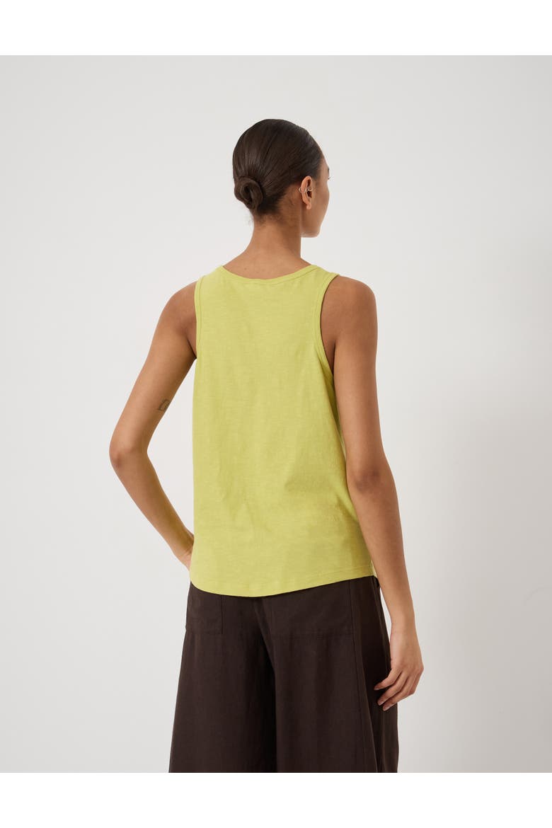Scoop Neck Tank Top, Alternate, color, Soft Lime Green