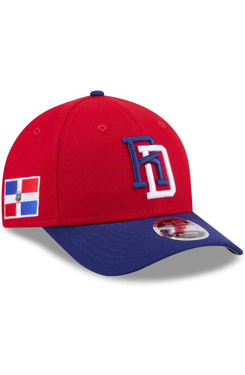 New Era Men's New Era  Red/Blue Dominican Republic Baseball 2026 World Baseball Classic 9FORTY M-Crown Adjustable Hat, Main, color, Red