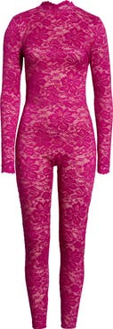 KILO BRAVA Lace Long Sleeve Catsuit