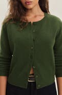 Reformation Clara Cashmere Crew Cardigan