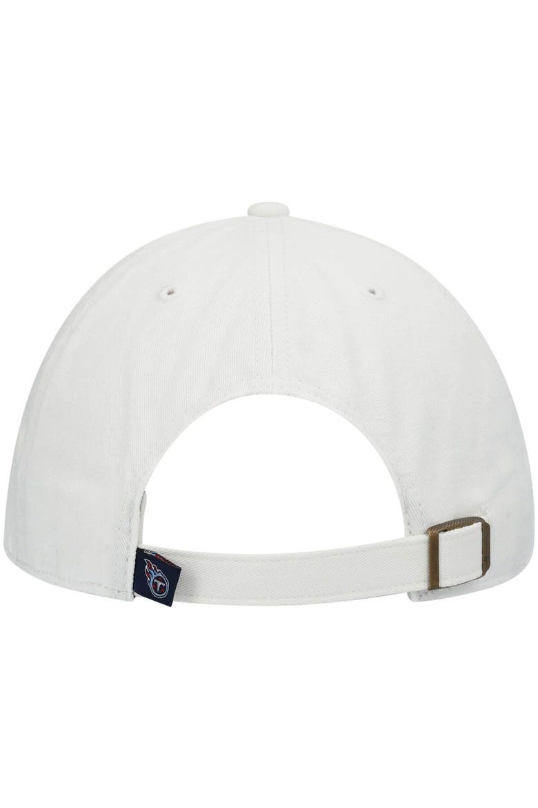 Men's '47 White Tennessee Titans Clean Up Adjustable Hat, Alternate, color, White