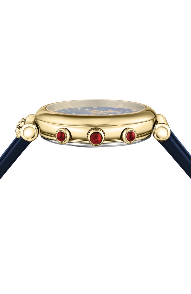 FERRAGAMO Ora Silicone Strap Watch, 40mm, Alternate, color, Gold