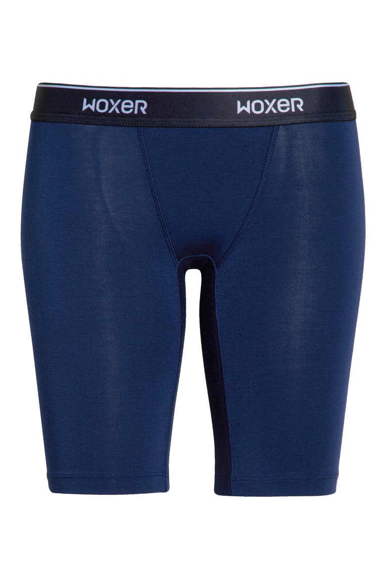Biker Ultra-Soft 9-Inch Boxer Briefs, Alternate, color, NAVY 2.0