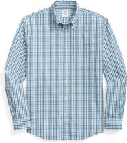 Brooks Brothers Friday Regular Fit Gingham Check Cotton Poplin Button-Down Shirt