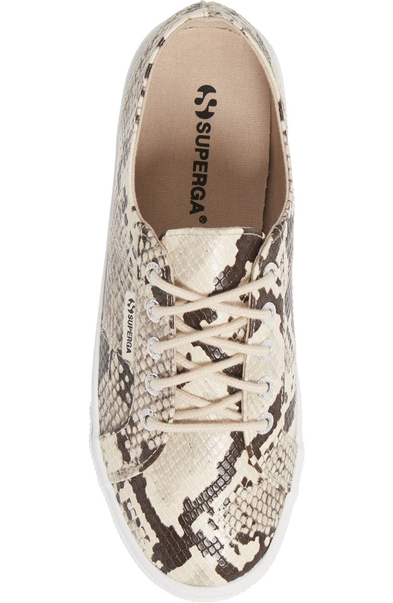 Superga 2730 Snake Embossed Platform Sneaker, Alternate, color,