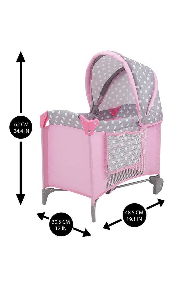 Cotton Candy Pink Doll Play Yard, Fits Dolls Up to 18", Alternate, color, Multicolored