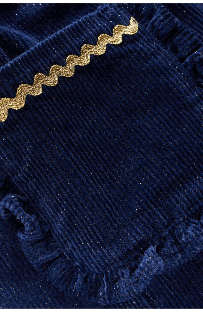 Mini Boden Kids' Metallic Accent Corduroy Pants, Alternate, color, Navy Sparkle