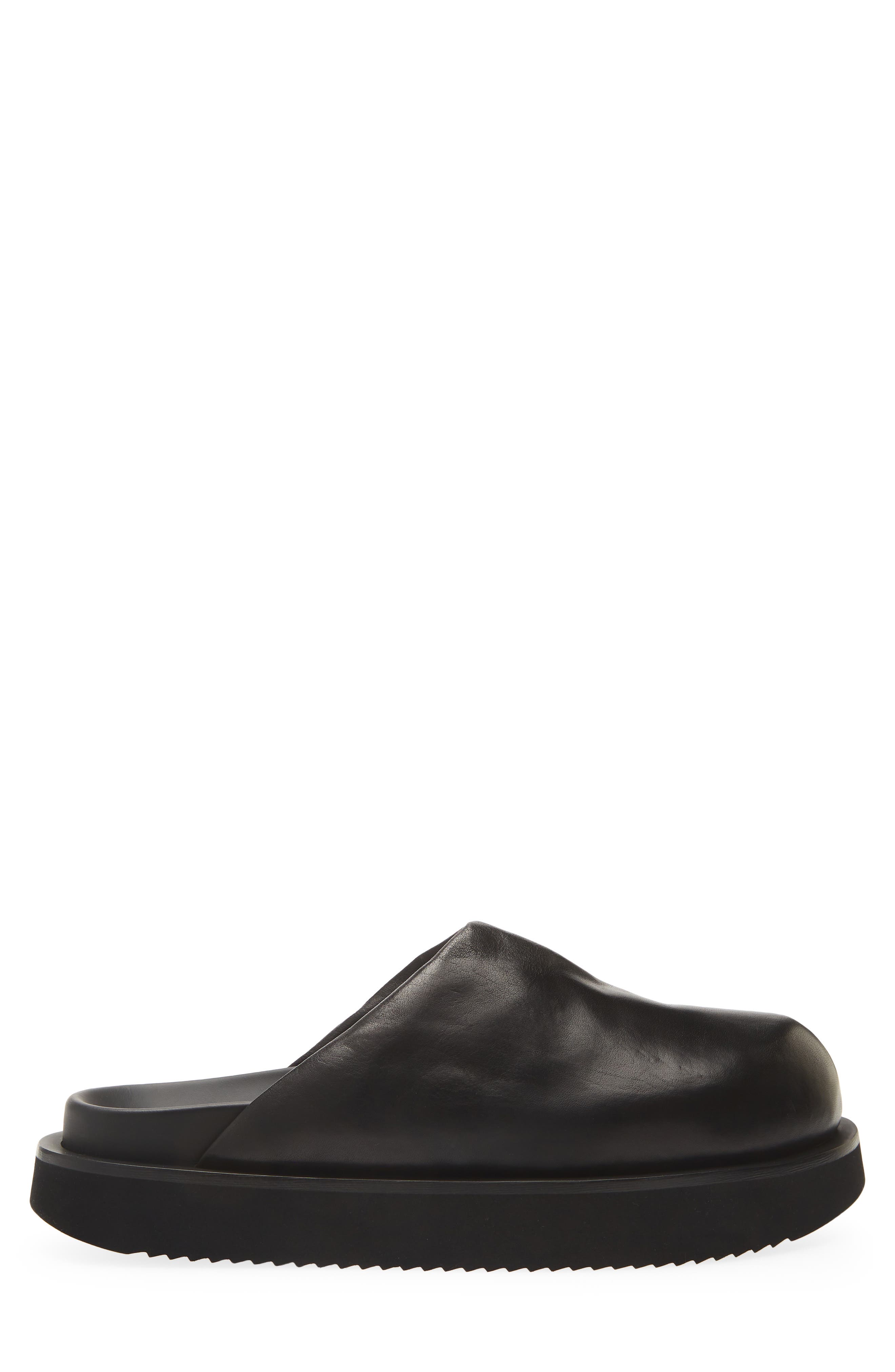 Padded Platform Mule, Alternate, color, BLACK