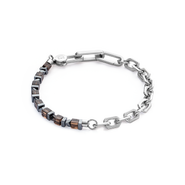 COEUR DE LION Bracelet Precious Fusion Link Chain Brown-Silver