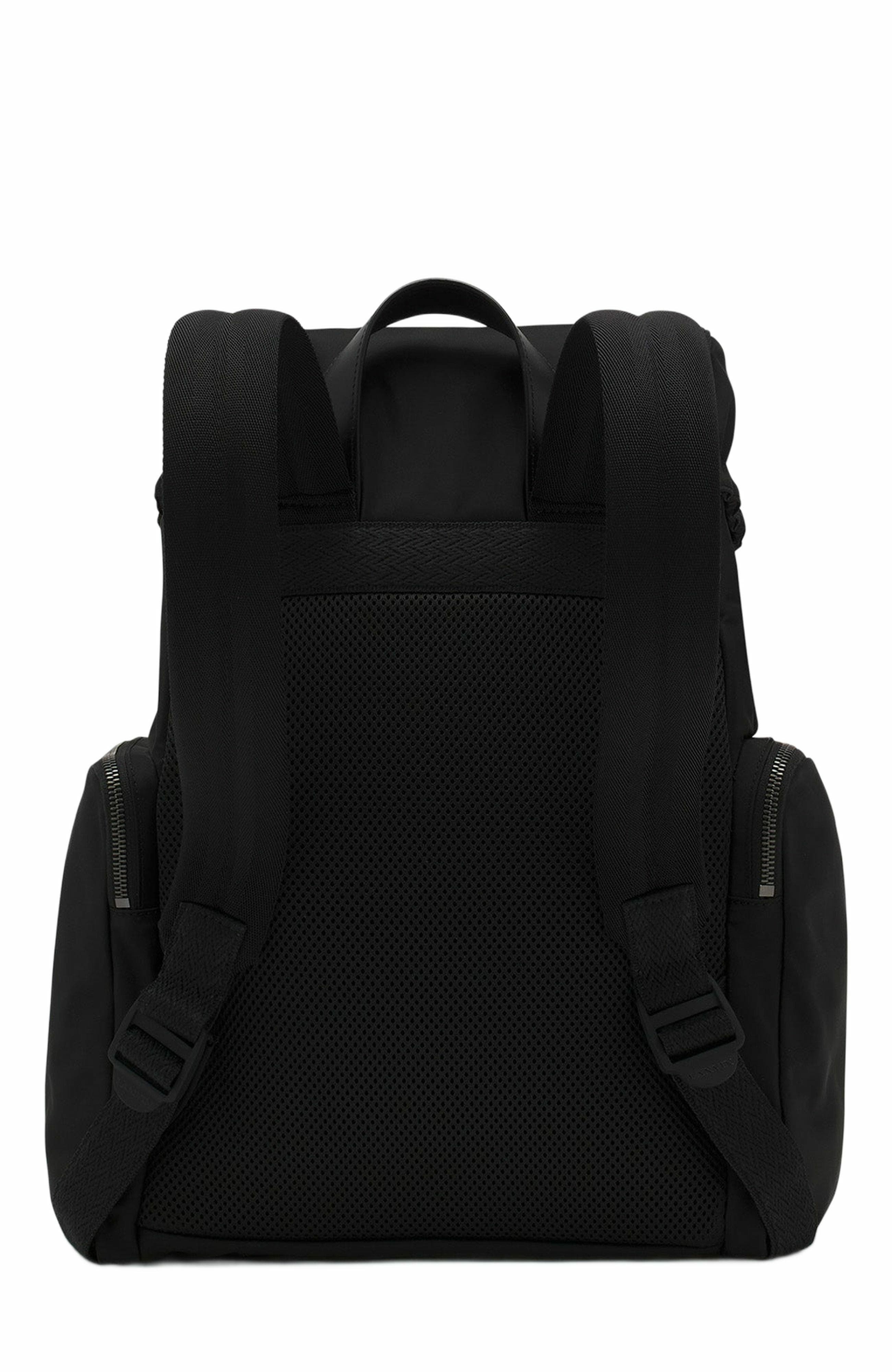 Lanvin Curb Backpack In Recycled Nylon, Alternate, color, Black
