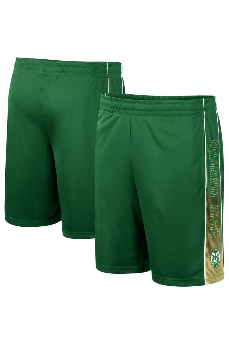 Men's Colosseum Green Colorado State Rams Lazarus Shorts, Main, color, Green