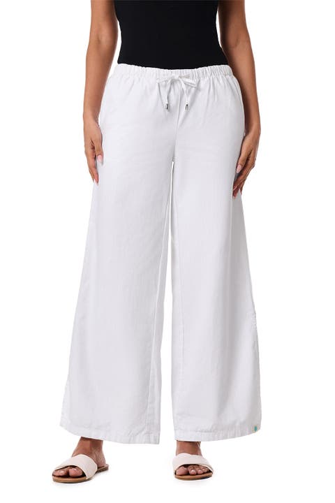 Women's Chambray Wide Leg Pants - UPF 50+ Sun Protection - Enclave
