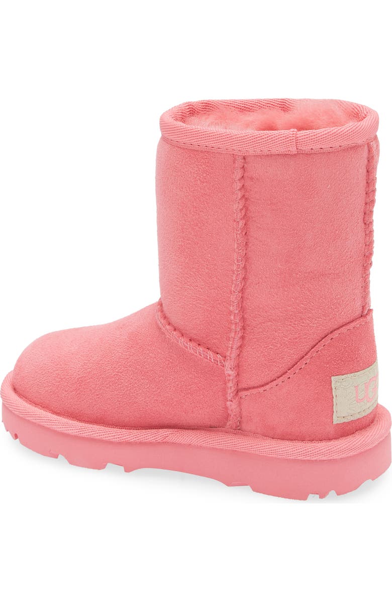 UGG<sup>®</sup> Kids' Classic Short II Water Resistant Genuine Shearling Boot, Alternate, color, Pink Bloom