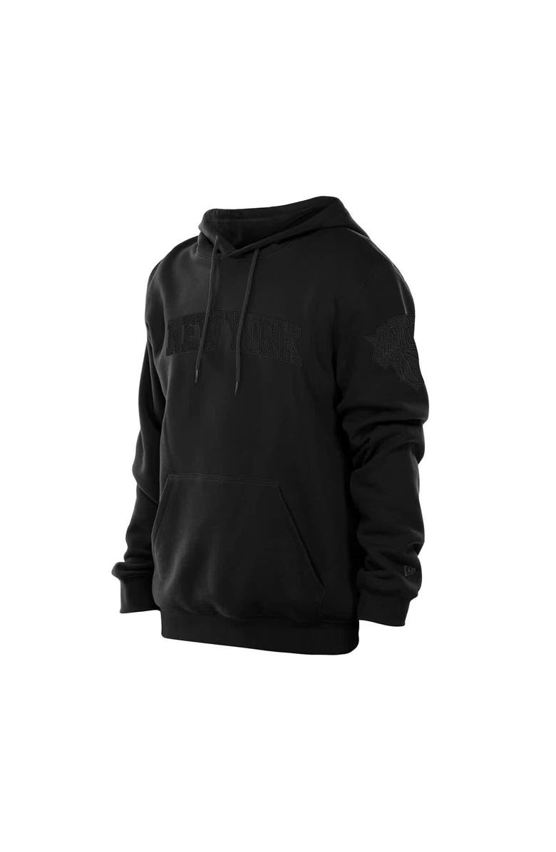 New Era Men's New Era Black New York Knicks Tonal Premium Pullover Hoodie, Alternate, color, Black