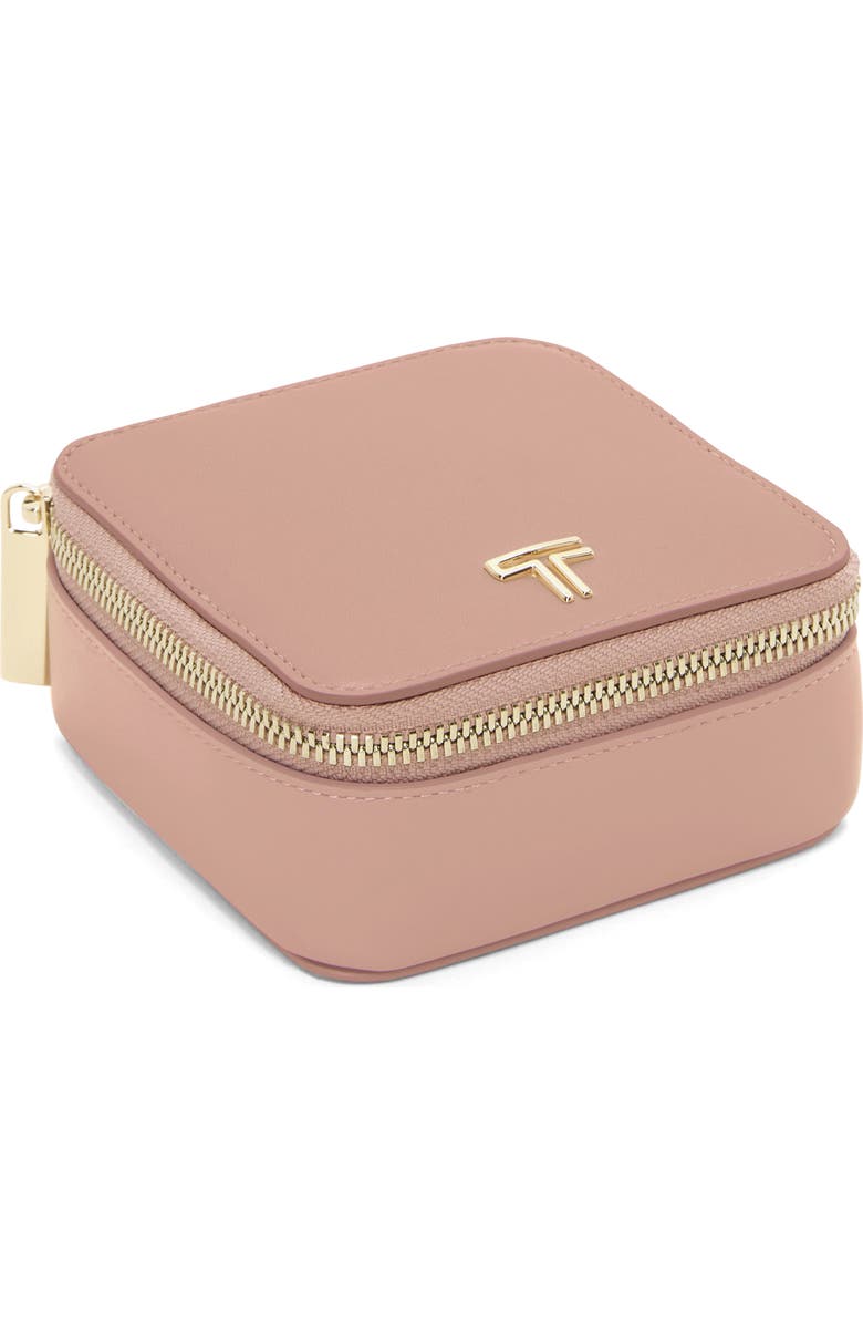 TUMI Leather Jewelry Case, Main, color, Blush