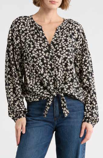 Sanctuary Tie Front Button-Up Shirt