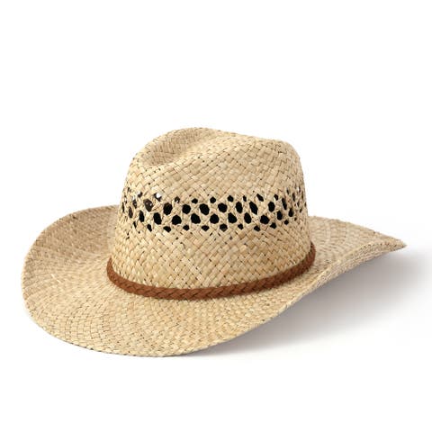 Antora Men's  Straw Western Hat