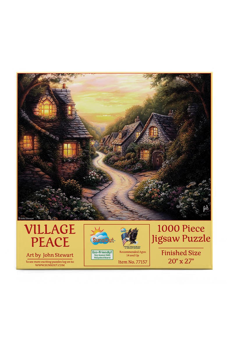 Village Peace 1000 piece Jigsaw Puzzle for Adults, Alternate, color, Multicolor