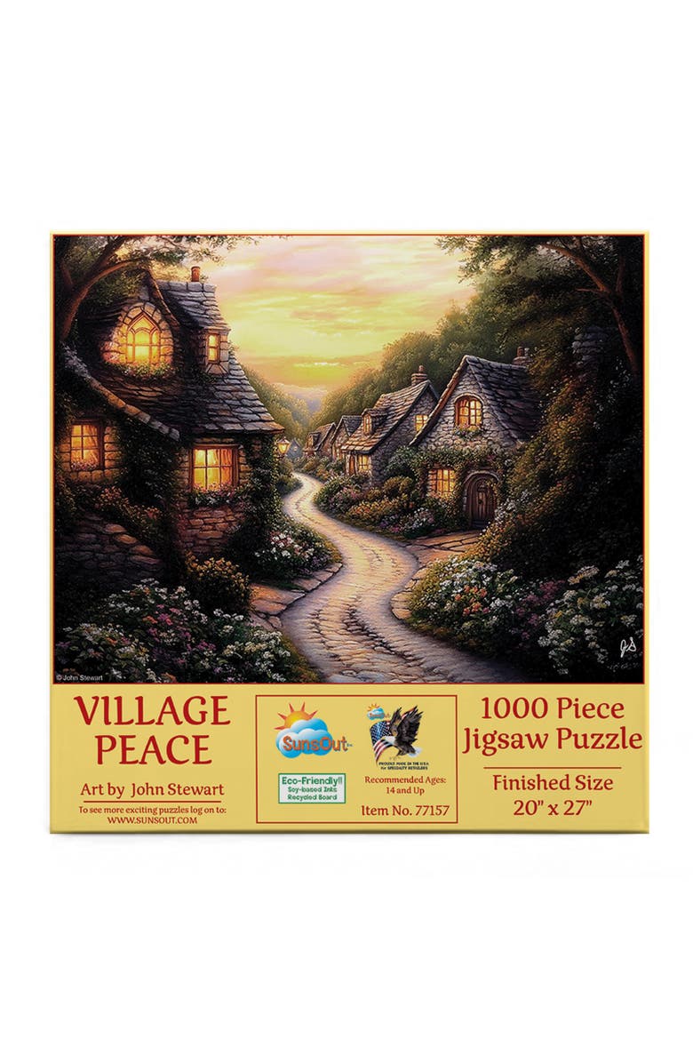 Sunsout Village Peace 1000 piece Jigsaw Puzzle for Adults, Alternate, color, Multicolor