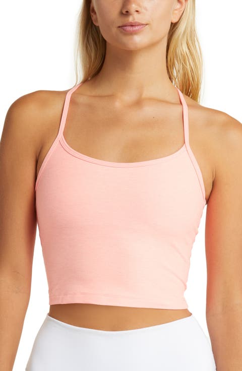 Space Dye Slim Racerback Crop Tank (Regular & Plus)