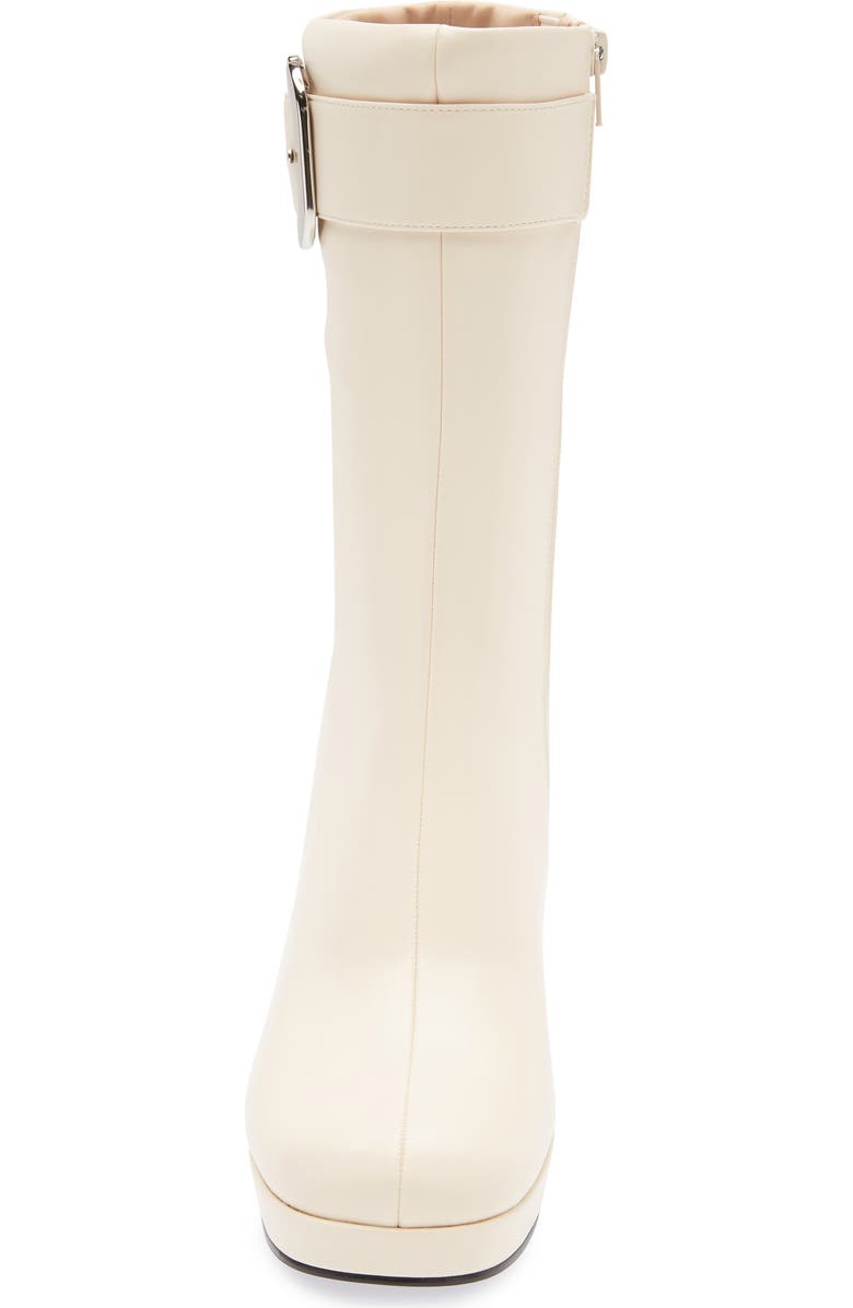 Jeffrey Campbell Bratty Block Heel Bootie, Alternate, color, Light Beige