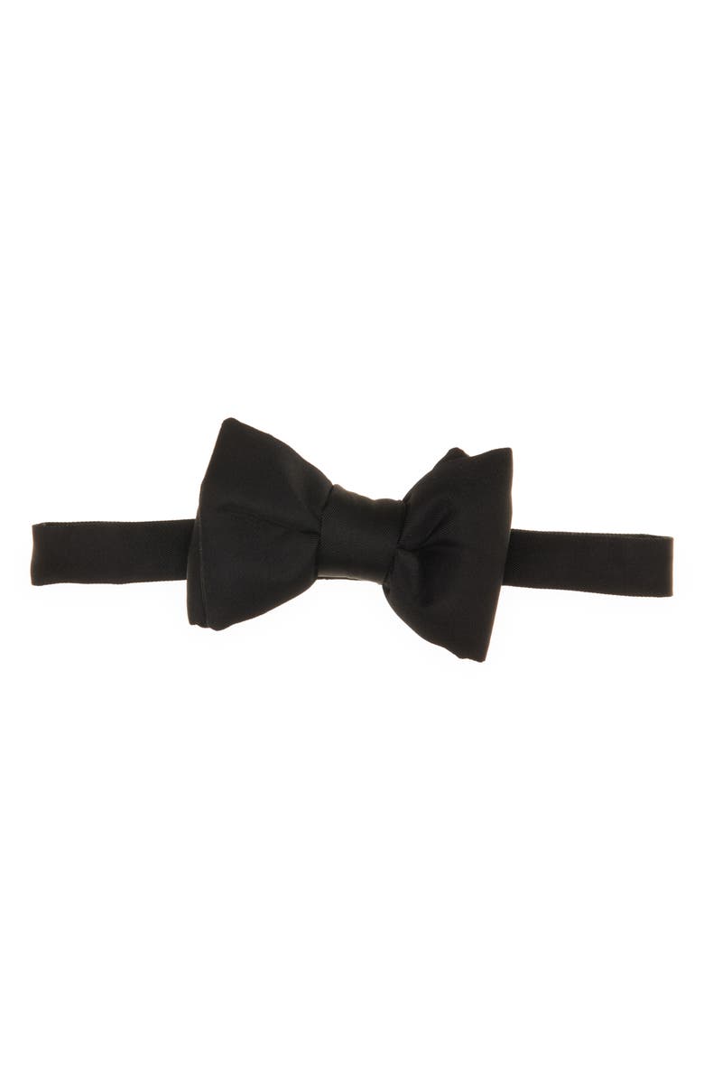 TOM FORD Pre-Tied Silk Twill Bow Tie, Main, color, Lb999 Black