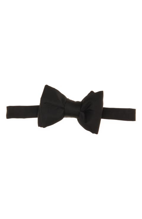 Pre-Tied Silk Twill Bow Tie