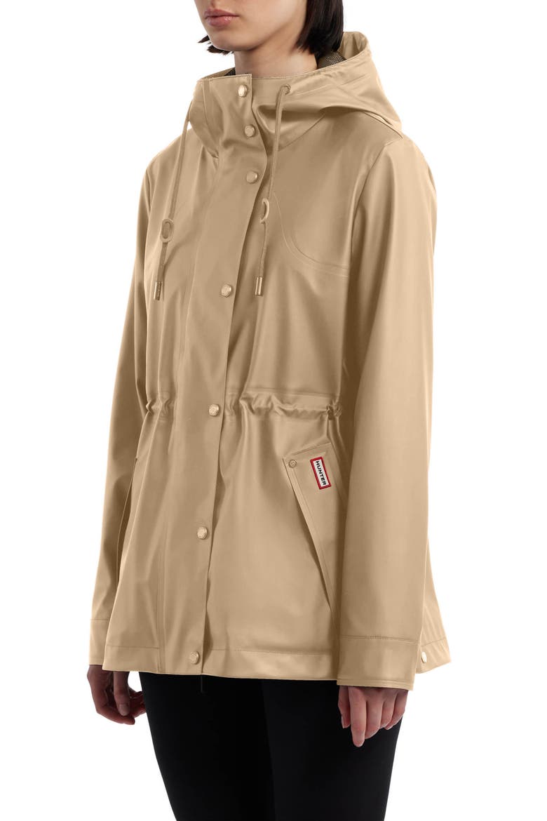 Abbey Short Rubberized Rain Jacket, Alternate, color, BRITISH TAN