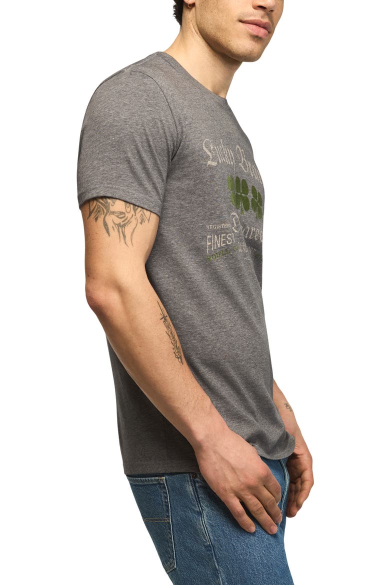 Vintage Lucky Logo Graphic T-Shirt, Alternate, color, JET BLACK