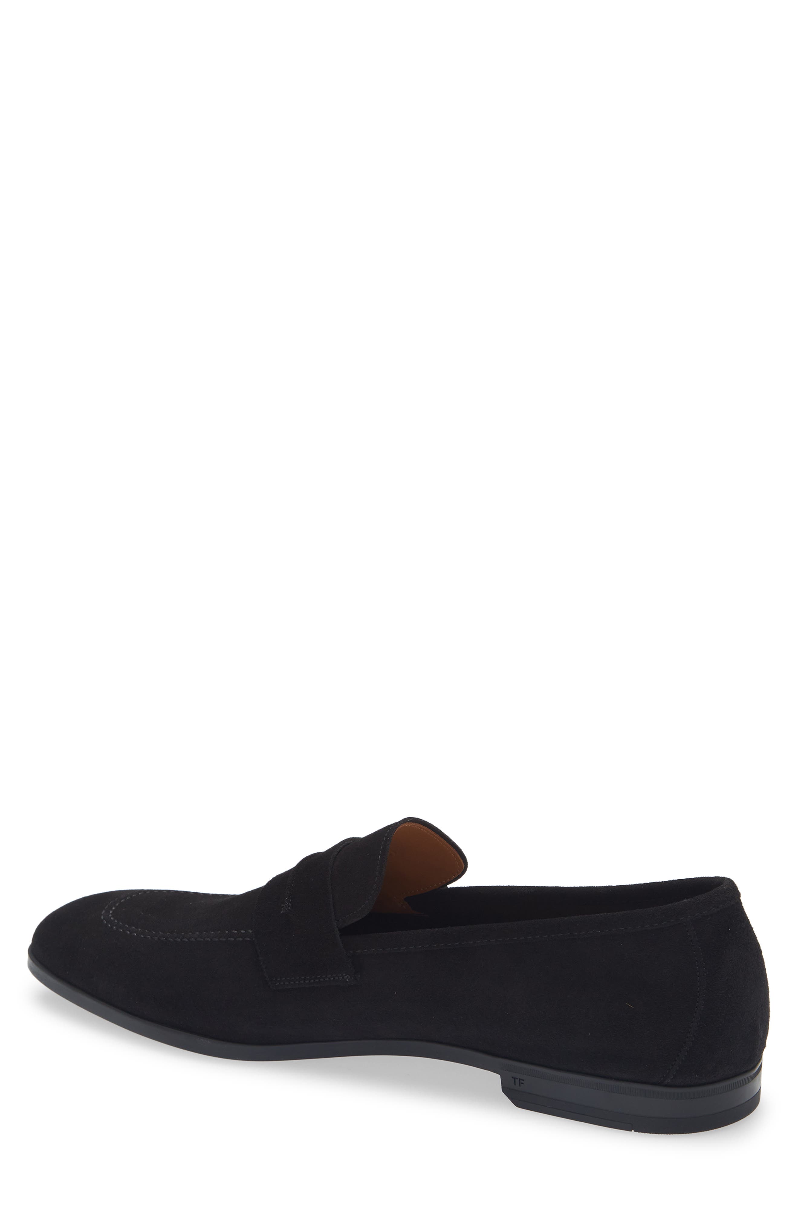 TOM FORD Sean Penny Loafer, Alternate, color, Black