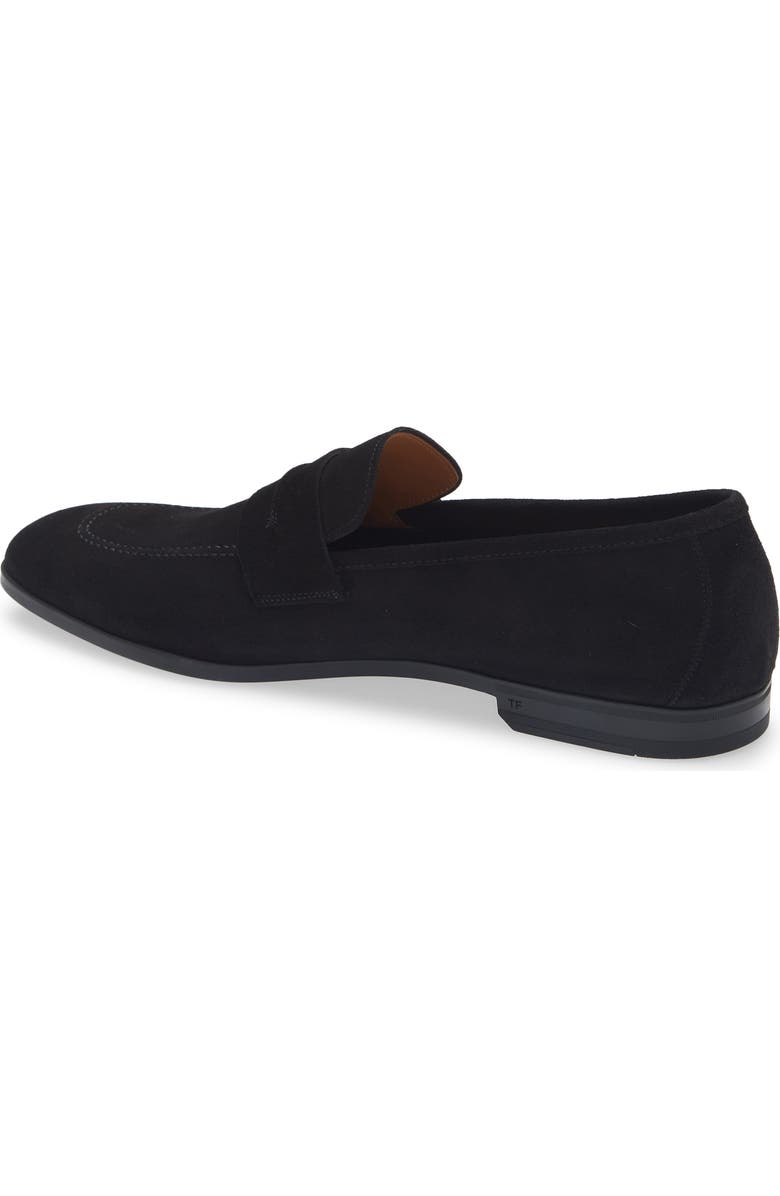 TOM FORD Sean Penny Loafer, Alternate, color, Black