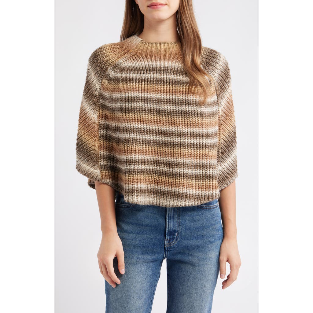 Wit & Wisdom Stripe Sweater In Green