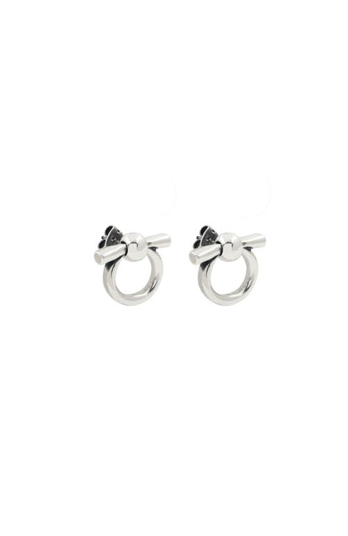 Cxc Mini Omega Earrings In Metallic